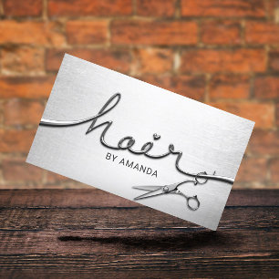 Hair Stylist Modern Silver 3D Script Appointment