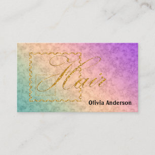 Hair, stylist, personalised business card