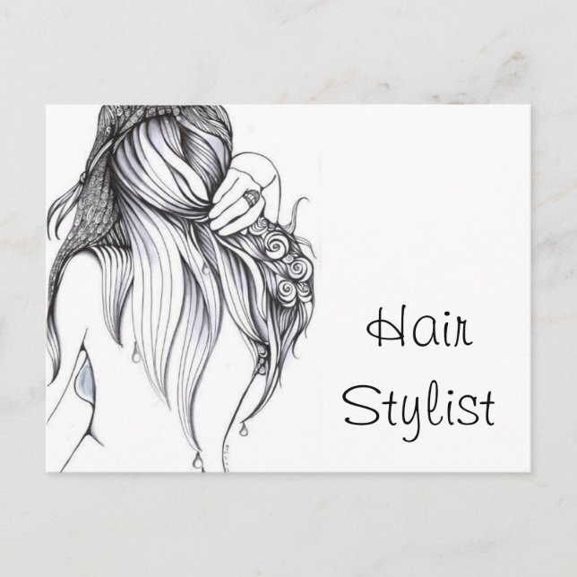 Hair Stylist Postcard (Front)