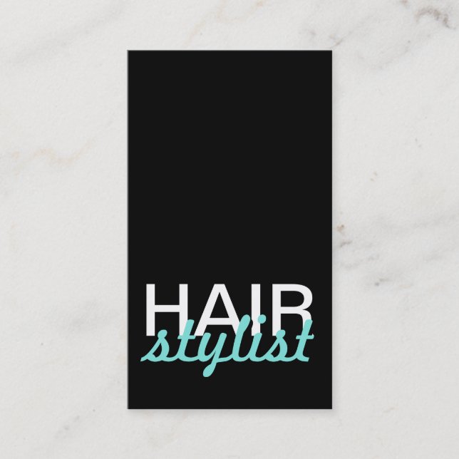 hair stylist punch card (Front)