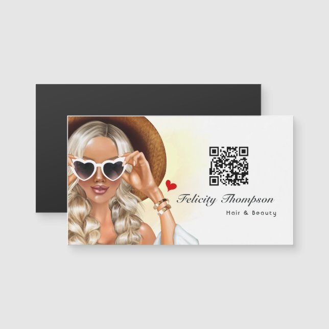 Hair Stylist QR Code (Front/Back)