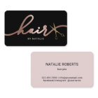 Hair Stylist Rose Gold Calligraphy Beauty Salon