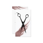 Hair Stylist Rose Gold Hair & Scissor Elegant