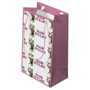 Hair Stylist Rose Small Gift Bag