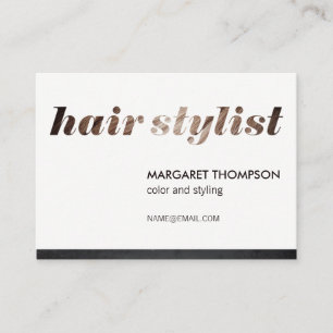 Hair Stylist / Salon Business Card