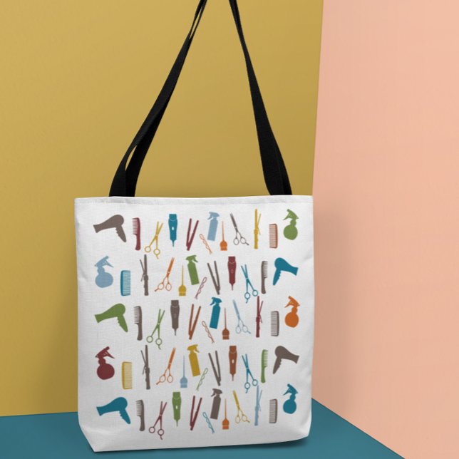 Hair Stylist Salon Hairdresser Scissors Tote Bag (Creator Uploaded)
