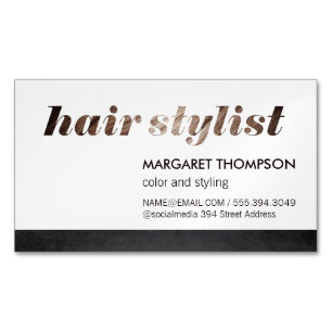 Hair Stylist / Salon Magnetic Business Card