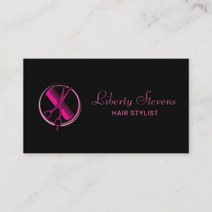 Hair Stylist Salon Tools Beauty Business Card