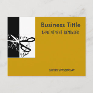 Hair stylist Salons  Spa Appointment Reminder Postcard