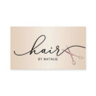 Hair Stylist Scissor Typography Pearl Beauty Salon