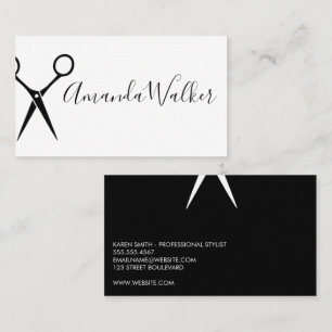 Hair Stylist Scissors Haircut Business Card