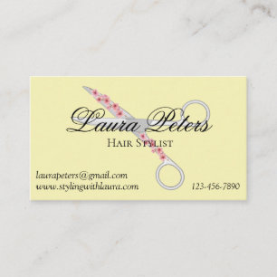 Hair Stylist Scissors - Modern Business Card