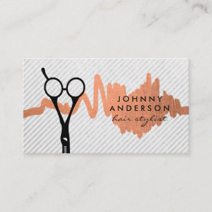 Hair Stylist Scissors Modern Style Appointment Card