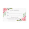 Hair Stylist Script Pink Floral Appointment Card