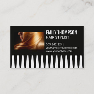 Hair Stylist Specialist Barber Business Card