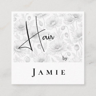 Hair Stylist  Square Business Card