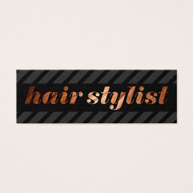 Hair Stylist / Stripes (Black / Grey) (Front)