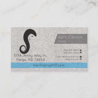 Hair Stylist Studio Custom business card