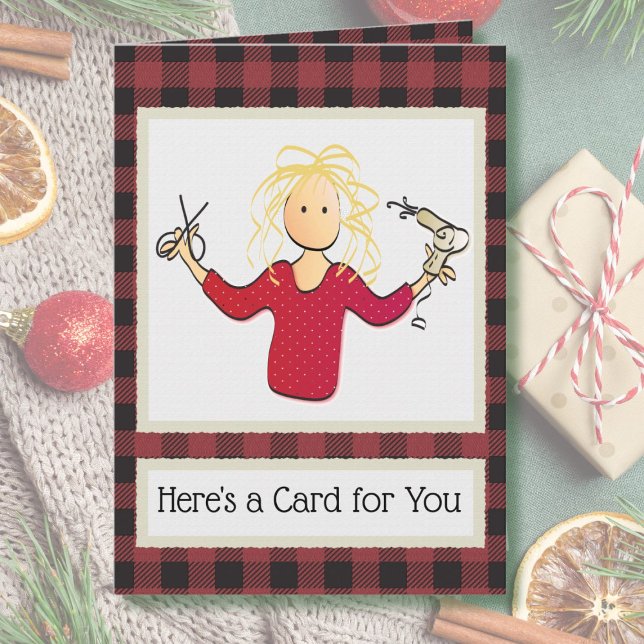 Hair Stylist Thank You from Customer Christmas  Card (Creator Uploaded)