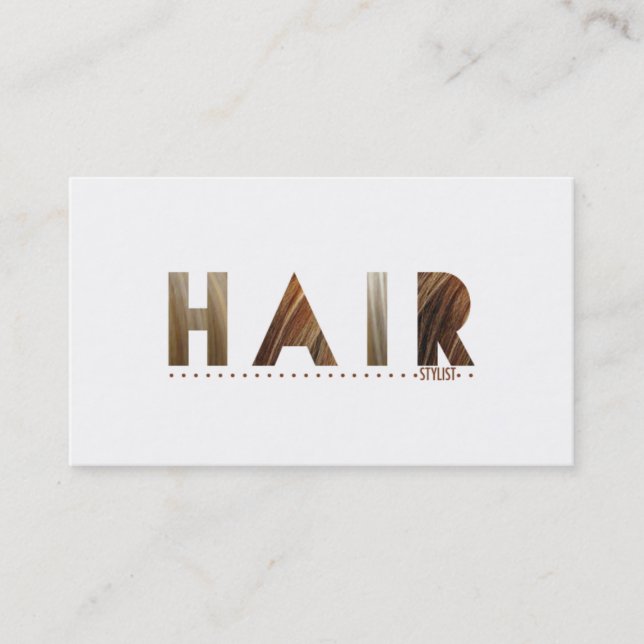 Hair Stylist (Today's Best Award) Business Card (Front)