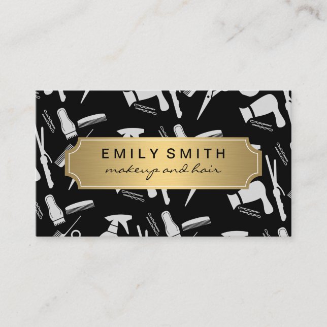Hair Stylist Tools Appointment Card (Front)