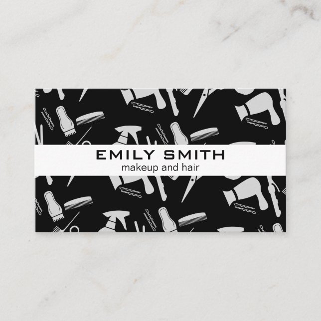 Hair Stylist Tools Appointment Card (Front)
