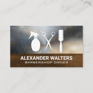 Hair Stylist Tools Beauty Business Card