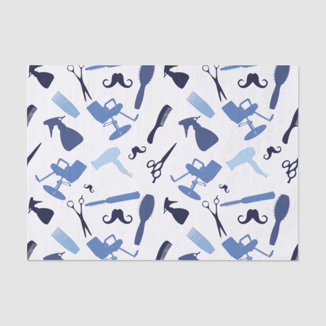 Hair stylist tools pattern tissue paper (Front)