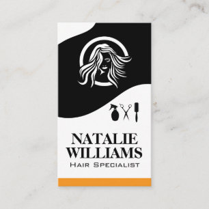 Hair Stylist Tools   Womens Beauty Business Card