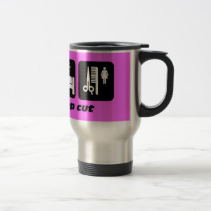 Hair stylist travel mug