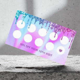 Hair Stylist Unicorn Glitter Drips Salon Loyalty