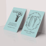 Hair Stylist Vintage Scissor & Comb Elegant Teal Business Card<br><div class="desc">Hair Stylist Vintage Scissor & Comb Elegant Teal Beauty Salon Business Cards.</div>