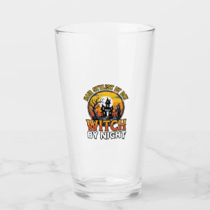 Hair Stylist Witch By Night Vintage Halloween Desi Glass