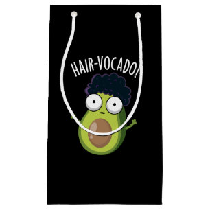 Hair-vocado Funny Avocado Puns Dark BG Small Gift Bag