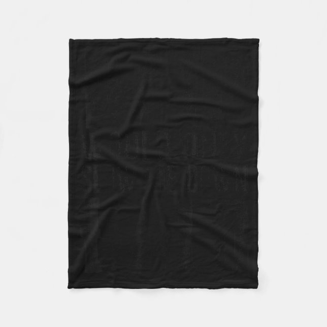 Hair Would Only Slow Me Down Funny Art Fleece Blanket (Front)