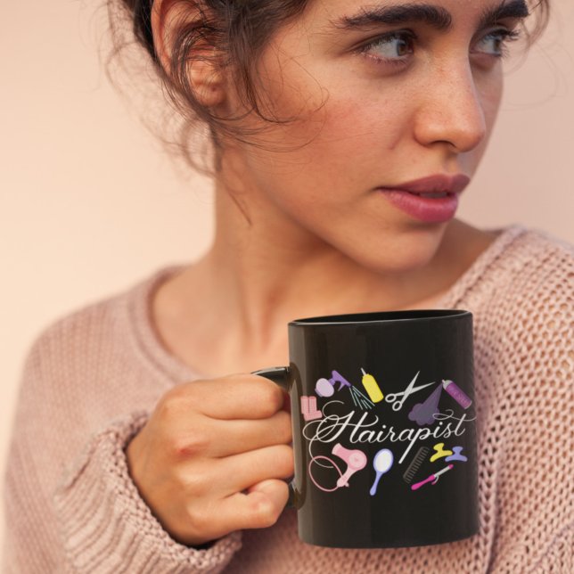 Hairapist Hairdresser Hair Stylist Barber 2 Coffee Mug (Creator Uploaded)