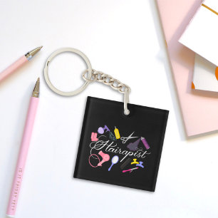 Hairapist Hairdresser Hair Stylist Barber 2 Key Ring