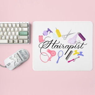 Hairapist Hairdresser Hair Stylist Barber Design Mouse Pad