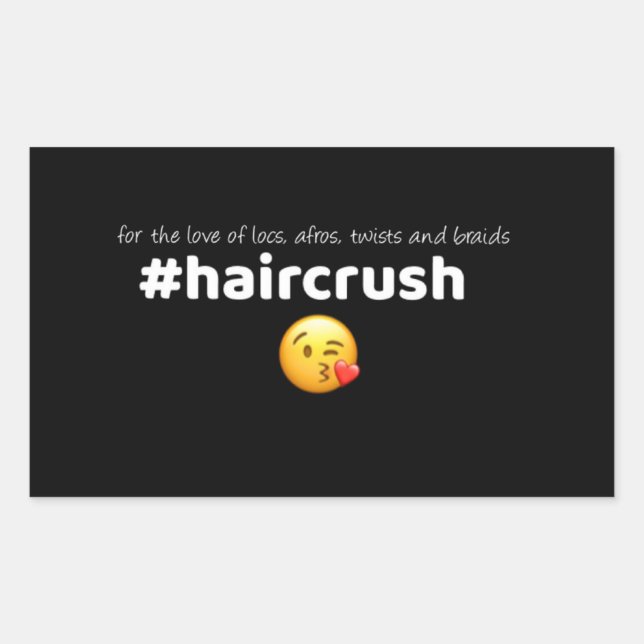 #haircrush Sticker 2 (Front)