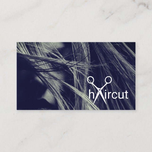 Haircut Icon | Hair Stylist Business Card (Front)