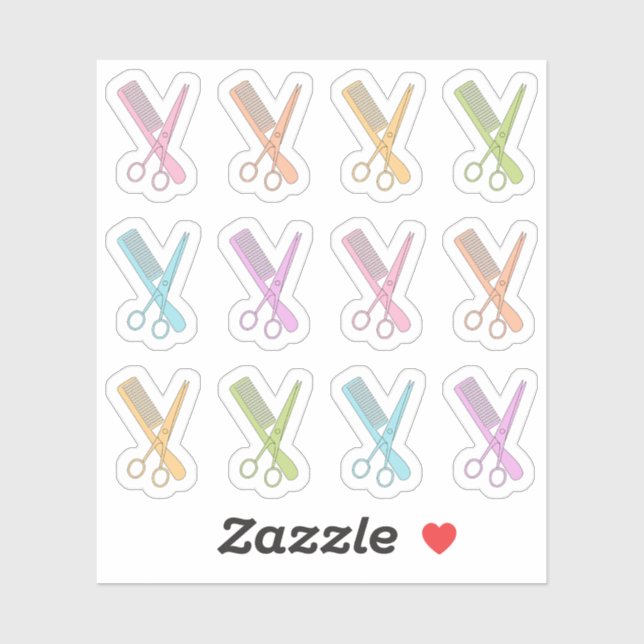 Haircut Reminder Comb Scissors Bujo Planner (Sheet)