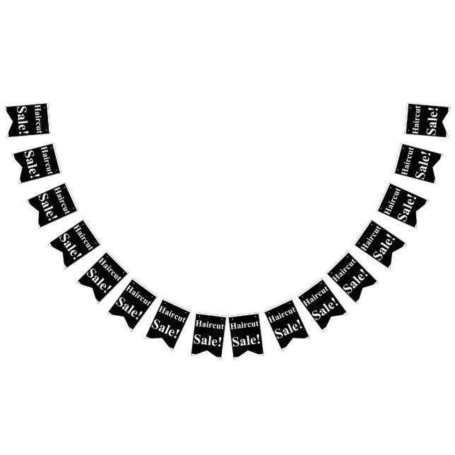 Haircut Sale Bunting Banner (All)