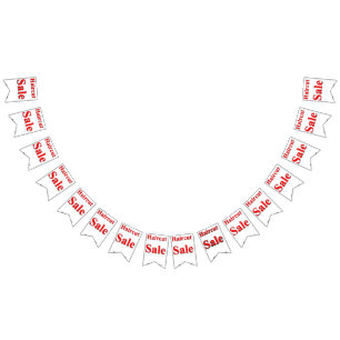 Haircut Sale Bunting Banner