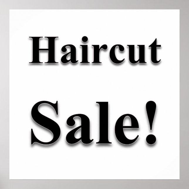 Haircut Sale Poster Matte (Front)