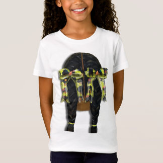  Hairdo Braided Pigtails With Ribbons T-Shirt