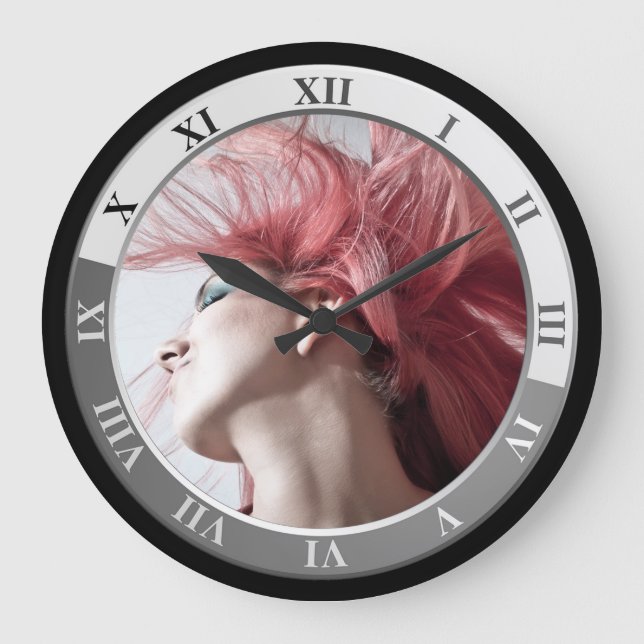 Hairdresser-beauty salon large clock (Front)