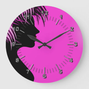 Hairdresser-beauty salon large clock