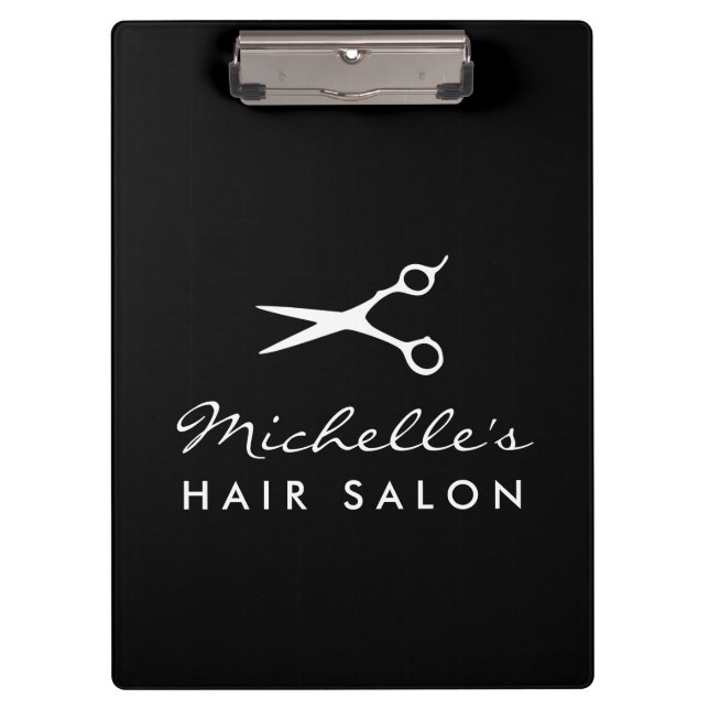 Hairdresser clipboard for hair stylist and salon (Front)