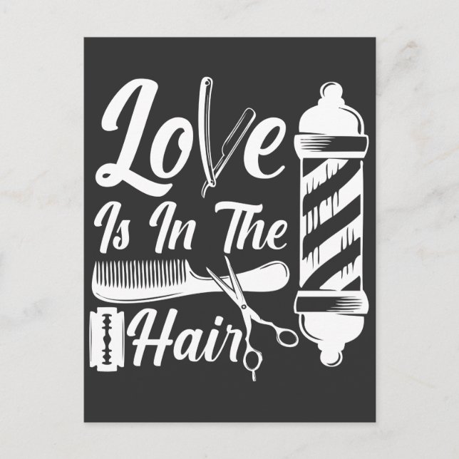 Hairdresser Cosmetology Graduation Barber Salon Postcard (Front)