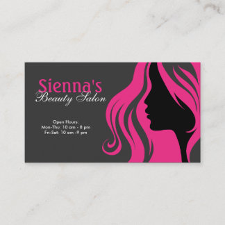 Hairdresser (Deep Pink) Business Card